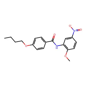 4-butoxy-N-(2-methoxy-5-nitrophenyl)benzamide structure
