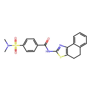 N-(4,5-dihydrobenzo[e][1,3]benzothiazol-2-yl)-4-(dimethylsulfamoyl)benzamide structure