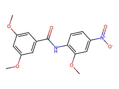 3,5-dimethoxy-N-(2-methoxy-4-nitrophenyl)benzamide structure