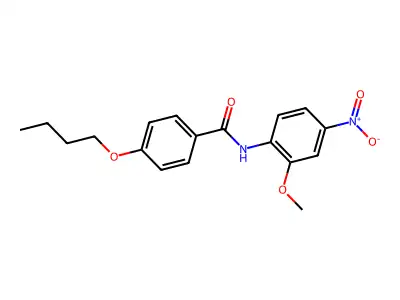 4-butoxy-N-(2-methoxy-4-nitrophenyl)benzamide structure