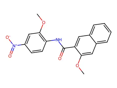 3-methoxy-N-(2-methoxy-4-nitrophenyl)naphthalene-2-carboxamide structure