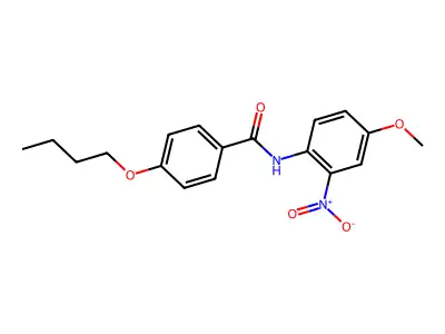 4-butoxy-N-(4-methoxy-2-nitrophenyl)benzamide structure