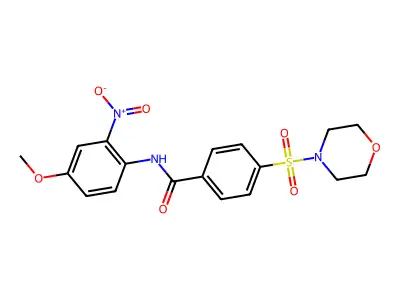 N-(4-methoxy-2-nitrophenyl)-4-(morpholinosulfonyl)benzamide structure