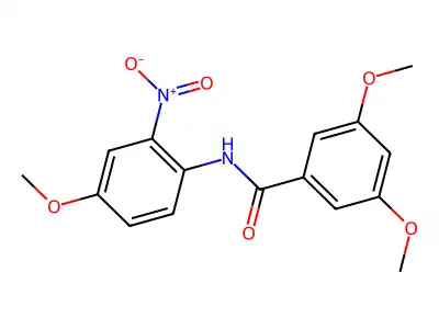 3,5-dimethoxy-N-(4-methoxy-2-nitrophenyl)benzamide structure