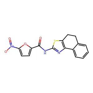 N-(4,5-dihydronaphtho[1,2-d]thiazol-2-yl)-5-nitrofuran-2-carboxamide structure