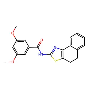 N-(4,5-dihydronaphtho[1,2-d]thiazol-2-yl)-3,5-dimethoxybenzamide structure