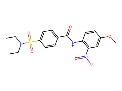 4-(diethylsulfamoyl)-N-(4-methoxy-2-nitrophenyl)benzamide structure