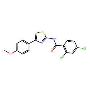 2,4-dichloro-N-[4-(4-methoxyphenyl)-1,3-thiazol-2-yl]benzamide structure