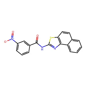 N-(naphtho[1,2-d]thiazol-2-yl)-3-nitrobenzamide structure