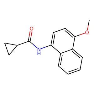 N-(4-methoxynaphthalen-1-yl)cyclopropanecarboxamide structure