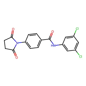 N-(3,5-dichlorophenyl)-4-(2,5-dioxopyrrolidin-1-yl)benzamide structure
