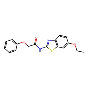 N-(6-ethoxy-1,3-benzothiazol-2-yl)-2-phenoxyacetamide structure