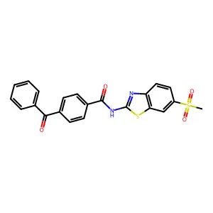 4-benzoyl-N-(6-(methylsulfonyl)benzo[d]thiazol-2-yl)benzamide structure