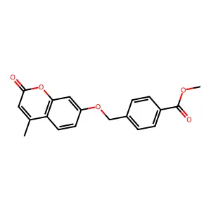 methyl 4-{[(4-methyl-2-oxo-2H-chromen-7-yl)oxy]methyl}benzoate structure