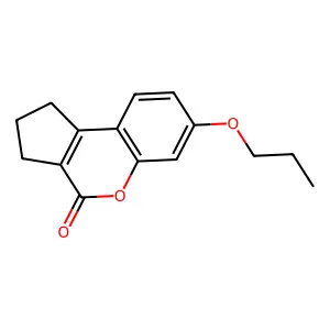 7-propoxy-2,3-dihydrocyclopenta[c]chromen-4(1H)-one structure