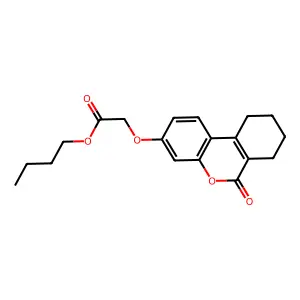 Butyl 2-[(6-oxo-7,8,9,10-tetrahydrobenzo[c]chromen-3-yl)oxy]acetate structure