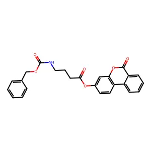 6-oxo-6H-benzo[c]chromen-3-yl 4-{[(benzyloxy)carbonyl]amino}butanoate structure