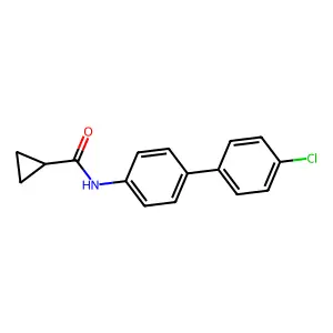 N-(4'-chlorobiphenyl-4-yl)cyclopropanecarboxamide structure