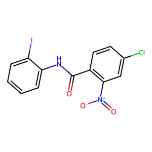 4-Chloro-N-(2-iodo-phenyl)-2-nitro-benzamide structure
