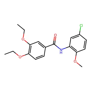 N-(5-chloro-2-methoxyphenyl)-3,4-diethoxybenzamide structure