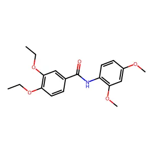 N-(2,4-dimethoxyphenyl)-3,4-diethoxybenzamide structure