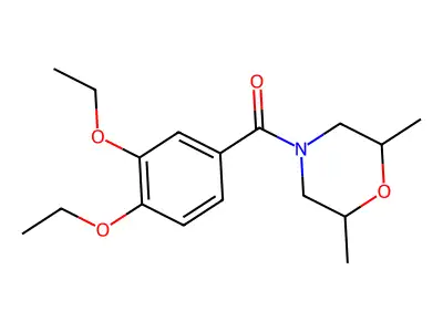 4-(3,4-Diethoxybenzoyl)-2,6-dimethylmorpholine structure