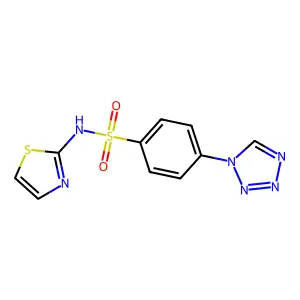 4-(1H-tetrazol-1-yl)-N-(1,3-thiazol-2-yl)benzenesulfonamide structure