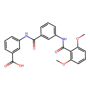 3-[[3-[(2,6-dimethoxybenzoyl)amino]benzoyl]amino]benzoic Acid structure