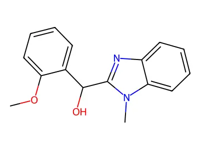 (2-Methoxyphenyl)-(1-methylbenzimidazol-2-yl)methanol structure