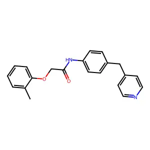 N-(4-(Pyridin-4-ylmethyl)phenyl)-2-(o-tolyloxy)acetamide structure