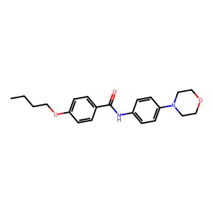 4-butoxy-N-(4-morpholin-4-ylphenyl)benzamide structure