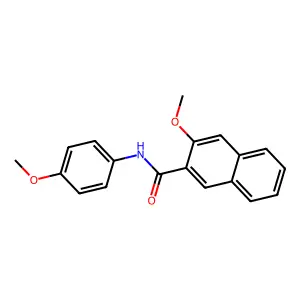 3-methoxy-N-(4-methoxyphenyl)-2-naphthamide structure