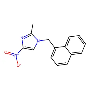 2-Methyl-1-(naphthalen-1-ylmethyl)-4-nitroimidazole structure