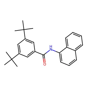 3,5-二叔丁基-N-1-萘基苯甲酰胺 structure