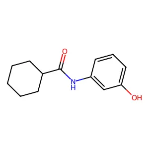 N-(3-hydroxyphenyl)cyclohexanecarboxamide structure