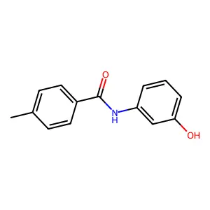 N-(3-hydroxyphenyl)-4-methylbenzamide structure
