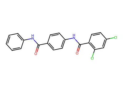 2,4-dichloro-N-[4-(phenylcarbamoyl)phenyl]benzamide structure