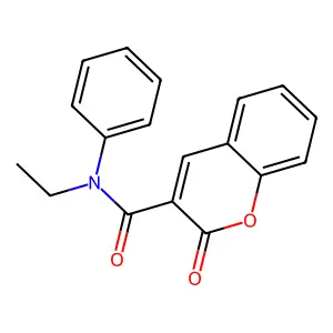 N-ethyl-2-oxo-N-phenyl-2H-chromene-3-carboxamide structure