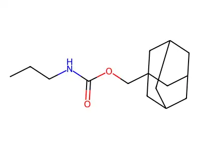 1-adamantylmethyl N-propylcarbamate structure