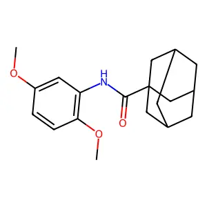1-Adamantanecarboxamide, N-(2,5-dimethoxyphenyl)- structure