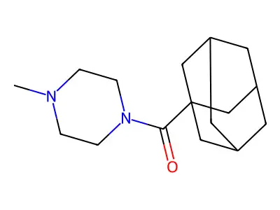 1-(Adamantane-1-carbonyl)-4-methylpiperazine structure