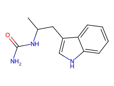 1-(1H-indol-3-yl)propan-2-ylurea structure