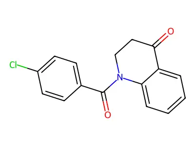 1-(4-Chlorobenzoyl)-2,3-dihydroquinolin-4-one structure
