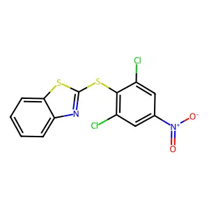 2-(2,6-Dichloro-4-nitrophenyl)sulfanyl-1,3-benzothiazole structure