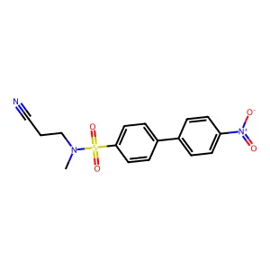 N-(2-cyanoethyl)-N-methyl-4-(4-nitrophenyl)benzenesulfonamide structure