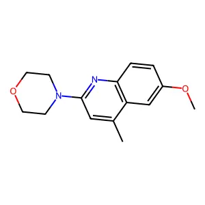 4-(6-Methoxy-4-methylquinolin-2-yl)morpholine structure