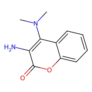 3-amino-4-(dimethylamino)-2H-chromen-2-one structure