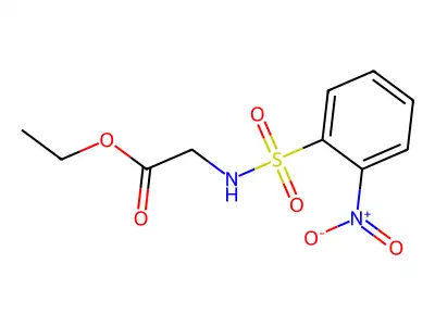 Ethyl 2-(2-nitrobenzenesulfonamido)acetate structure
