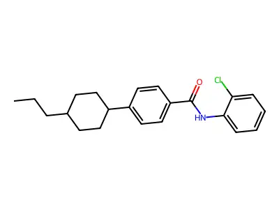 N-(2-chlorophenyl)-4-(4-propylcyclohexyl)benzamide structure