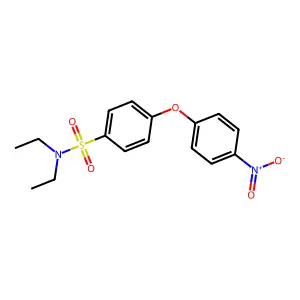 N,N-diethyl-4-(4-nitrophenoxy)benzenesulfonamide structure